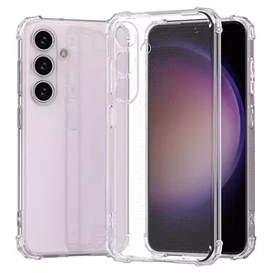 گارد شفاف ایربگ دار برای گوشی Samsung Galaxy A55 مدل ژله ای محافظ لنزدار