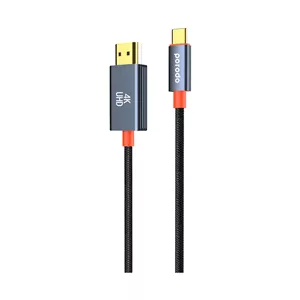 کابل تبدیل USB-C به HDMI پرودو Porodo Woven Cable Type-C to HDMI PD-CBL0016