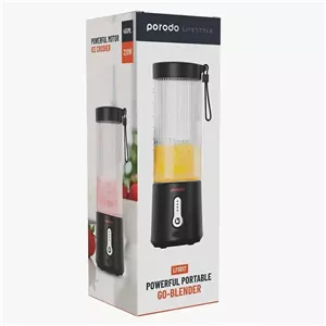 مخلوط کن و شیکر شیشه ای پرودو مدل با ظرفیت 450 میلی لیتر مدل POWERFUL PORTABLE GO-BLENDER LFS017