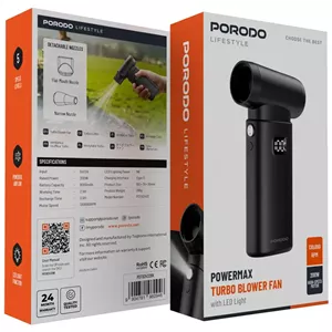 جت فن توربوی پرودو  Powermax با نور LED مدل PDTB2432BK 