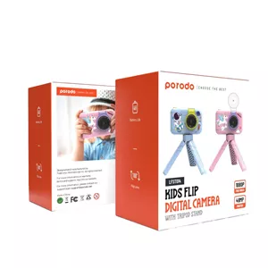 دوربین دیجیتال کودک با سه‌پایه Porodo مدل Kids Flip PD-LFST014