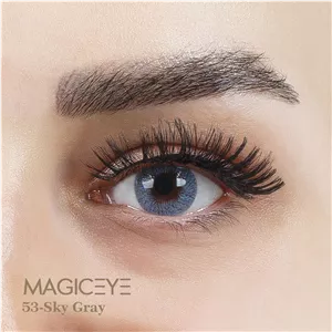 لنز چشم سه بعدی مجیک آی رنگ طوسی مدل آسمان شماره 53