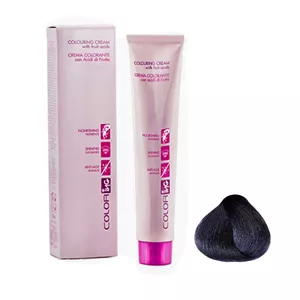 رنگ مو آی ان جی سری خاکستری طبیعی شماره 1.10 حجم 100 میلی لیتر رنگ سیاه نیلی