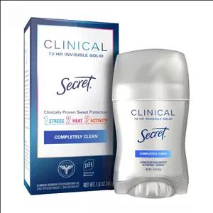 مام صابونی ضد تعریق کلینیکال سکرت مدل کامپلتلی کلین 72 ساعته حجم 45 گرم