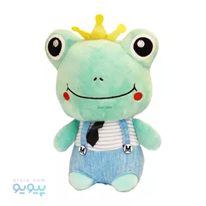 عروسک قورباغه تاج دار با شلوار دوبنده