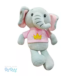 عروسک فیل پولیشی با تیشرت تاج