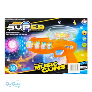 تفنگ اسباب بازی چراغ دار SUPER آیتم238 تک و عمده