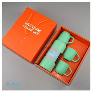 ست فلاسک با سه لیوان تک و عمده