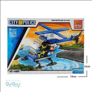 لگو هلیکوپتر پلیس آیتم 0475 برند PEIZHI