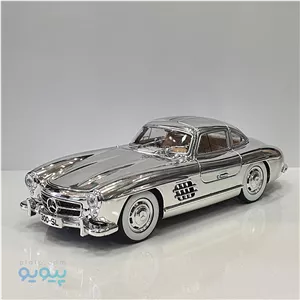 ماکت ماشین فلزی بنز SL300 نقره ای مقیاس 1:24