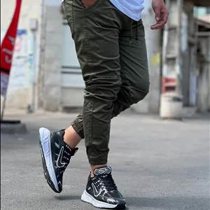 شلوار جاگر کتان سبز لجنی | استایل فوق‌العاده شیک 2026