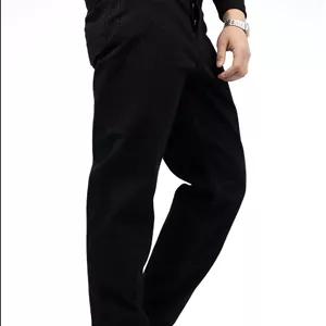 شلوار مام فیت مشکی زاپ سطحی با کیفیت عالی| فوق‌العاده شیک و خفن کد 965