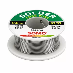 سیم لحیم قطر 0.8 میلی متر سومو مدل SM 508 وزن 50 گرم