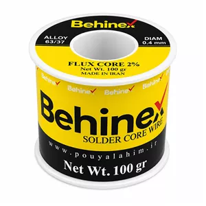 سیم لحیم قطر 0.5 میلی متر بهینکس وزن 100 گرم