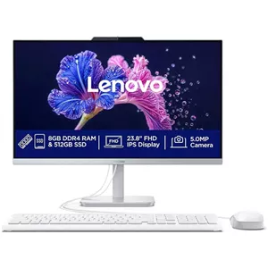 کامپیوتر آل این وان لنوو 23.8 اینچی مدل A100 i3 16GB 512GB SSD Intel UHD