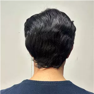 کلاه گیس مردانه کوتاه با الیاف درجه یک خارجی ظاهر طبیعی
