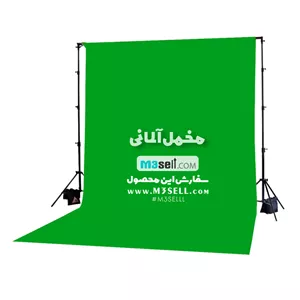 پرده سبز کروماکی مخمل 2x3