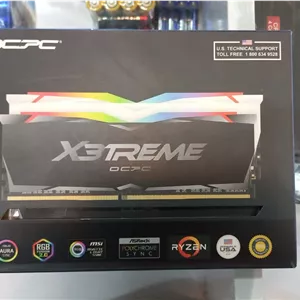 رم کامپیوتر OCPC X3TRAME CL16 DDR4 64GB(32GB*2) 3200MHZ RGB 2.0 USA کارکرده