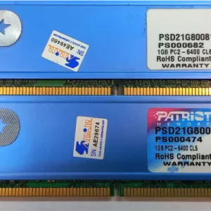 رم کامپیوتر پاتریوت PATRIOT 1G DDR2 800MHz 6400 cl5
