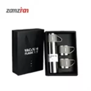 فلاسک مدل وکیوم گنجایش 0.5 لیتر به همراه لیوان مجموعه 3 عددی