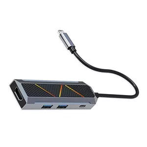 هاب USB-C چهار پورت ردراگون مدل CRUX UCA4