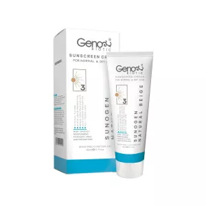 کرم ضد آفتاب SPF50 پوست خشک و معمولی ژنوبایوتیک 50 میلی لیتر