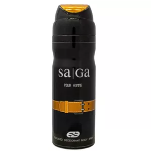 اسپری خوشبو کننده بدن ساگا مشکی عمادآرا(EMPER)حجم 200میل
