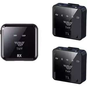 میکروفون وایرلس یقه ای دو فرستنده و یک گیرنده TNW TW-N9 کیف و متعلقات