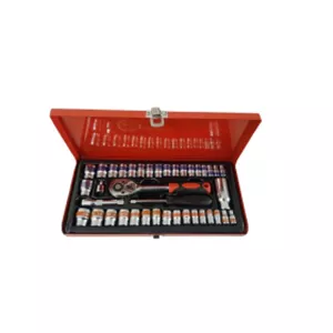 جعبه بکس 40 پارچه درایو 1/4و 3/8 استاندارد اینچی میلیمتری KING