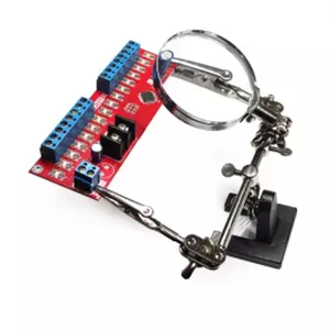 گیره مونتاژ ذره بین دار به همراه پایه هویه TE-805