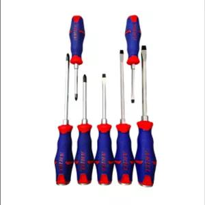 ست پیچ گوشتی 7 عددی دوسو و چهارسو ضربه و آچارخور حرفه ای جنس S2 آریل ARIEL مدل PGZ0710