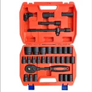 جعبه بکس 32 پارچه فشارقوی حرفه‌ای درایو1/2اینچ 6و12پر دانگیت DONGTE مدل DG32