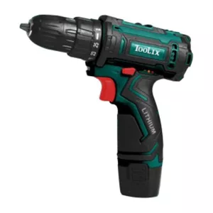 دریل پیچگوشتی شارژی 12ولت دو باتری تولیکس TOOLIX مدل TX-2412BM با کیف BMC