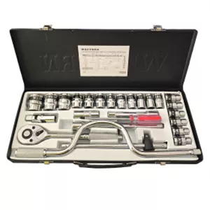 جعبه بکس 2 25 پارچه حرفه ای درایو 1/2 اینچ وسترن WESTERN مدل 2 WSN-25S