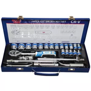 جعبه باز | جعبه بکس 24 پارچه حرفه ای درایو 1/2 اینچ باس BOSS مدل bs