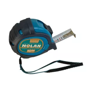 متر 10 متری روکش دار نوار سفید عرض 25 میلیمتر 3 قفل حرفه ای نولان NOLAN مدل 1025 طراحی آلمان