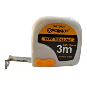 متر 3 متری فیسکویی نوار سفید ورک سایت WORK SITE مدل WT10039