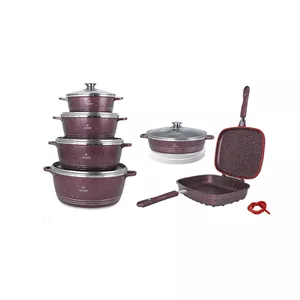 سرویس قابلمه 12 پارچه گرانیتی لایف اسمایل مدل LIFEP7