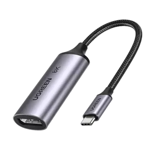کابل تبدیل UGREEN مدل  15575 USB-C TO DP1.4 8K 0.1M