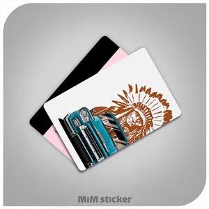 استیکر کارت بانکی ماشین ابی