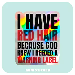 استیکر متالایز RED HAIR 
