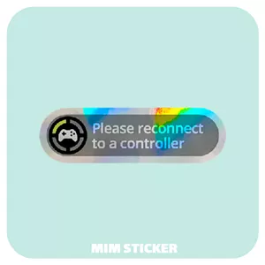 استیکر متالایز Please Reconnect 