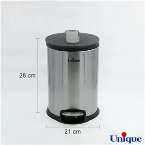 سطل زباله استیل 5 لیتر با آرام بند یونیک کد 4410