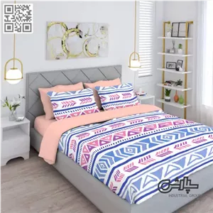 لحاف روتختی اسپرت بوهو آبی  - کتان (108) 