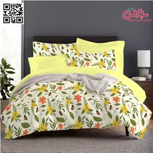 لحاف روتختی عروس لیمویی سفید - کتان (304) 