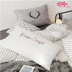 لحاف روتختی ساده اسپرت سفید راه دار - کتان (330) 