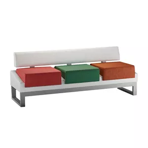 مبل سه نفره پشتی دار سیلا مدل L66iP3