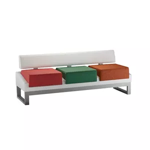مبل سه نفره پشتی دار سیلا مدل L66iP3