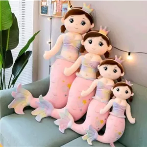 ‎عروسک پری دریایی لاکچری 60 و 80 سانتی کد0124_1275