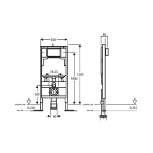 فلاش تانک توکار kwc مدل وال هنگ آوا